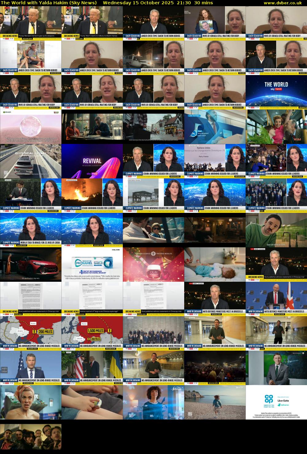 The World with Yalda Hakim (Sky News) Wednesday 15 October 2025 21:30 - 22:00