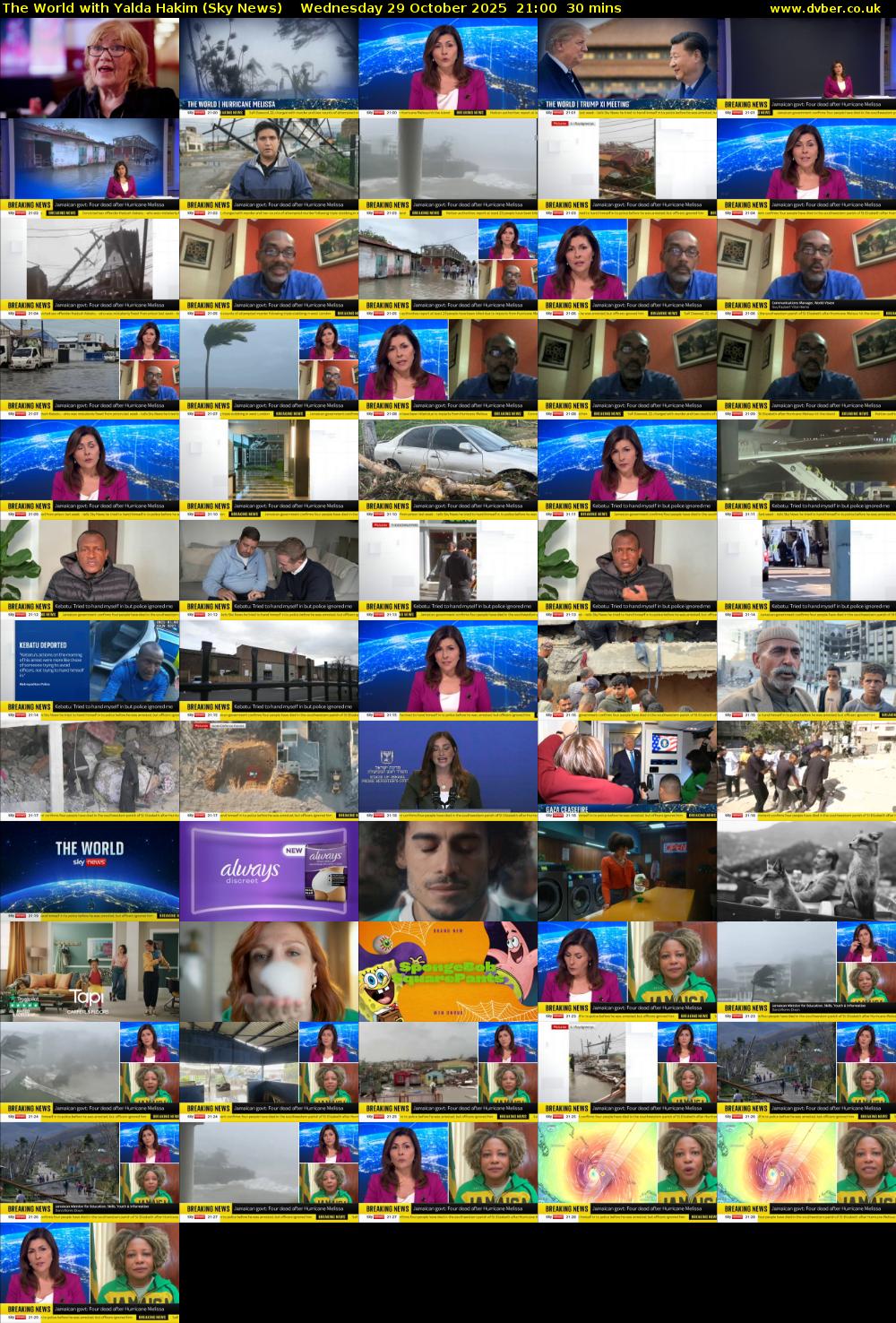 The World with Yalda Hakim (Sky News) Wednesday 29 October 2025 21:00 - 21:30