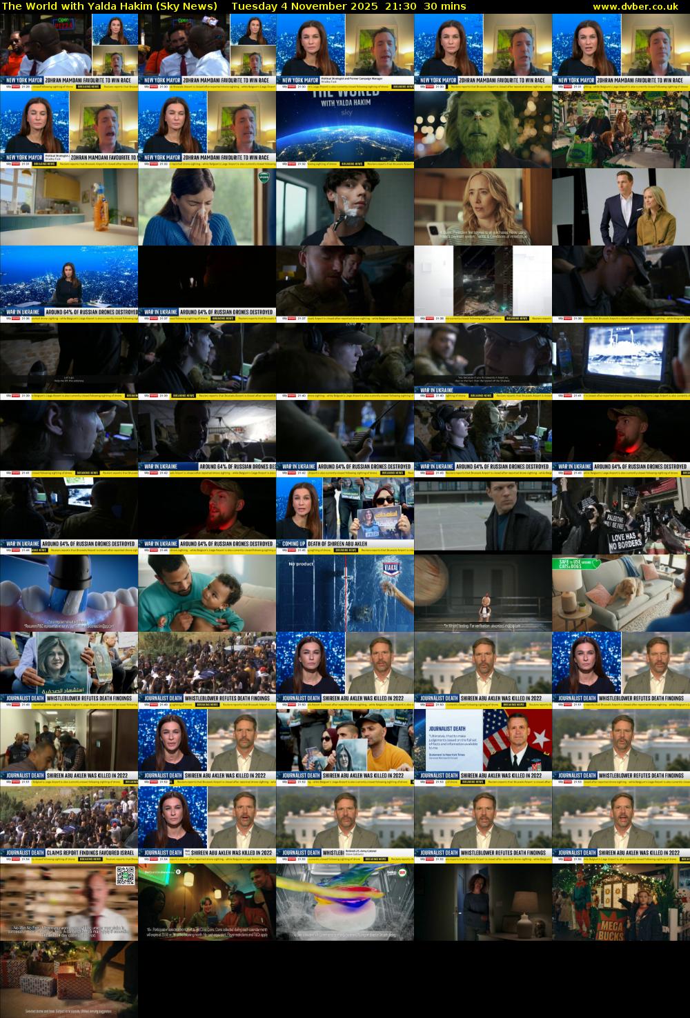 The World with Yalda Hakim (Sky News) Tuesday 4 November 2025 21:30 - 22:00