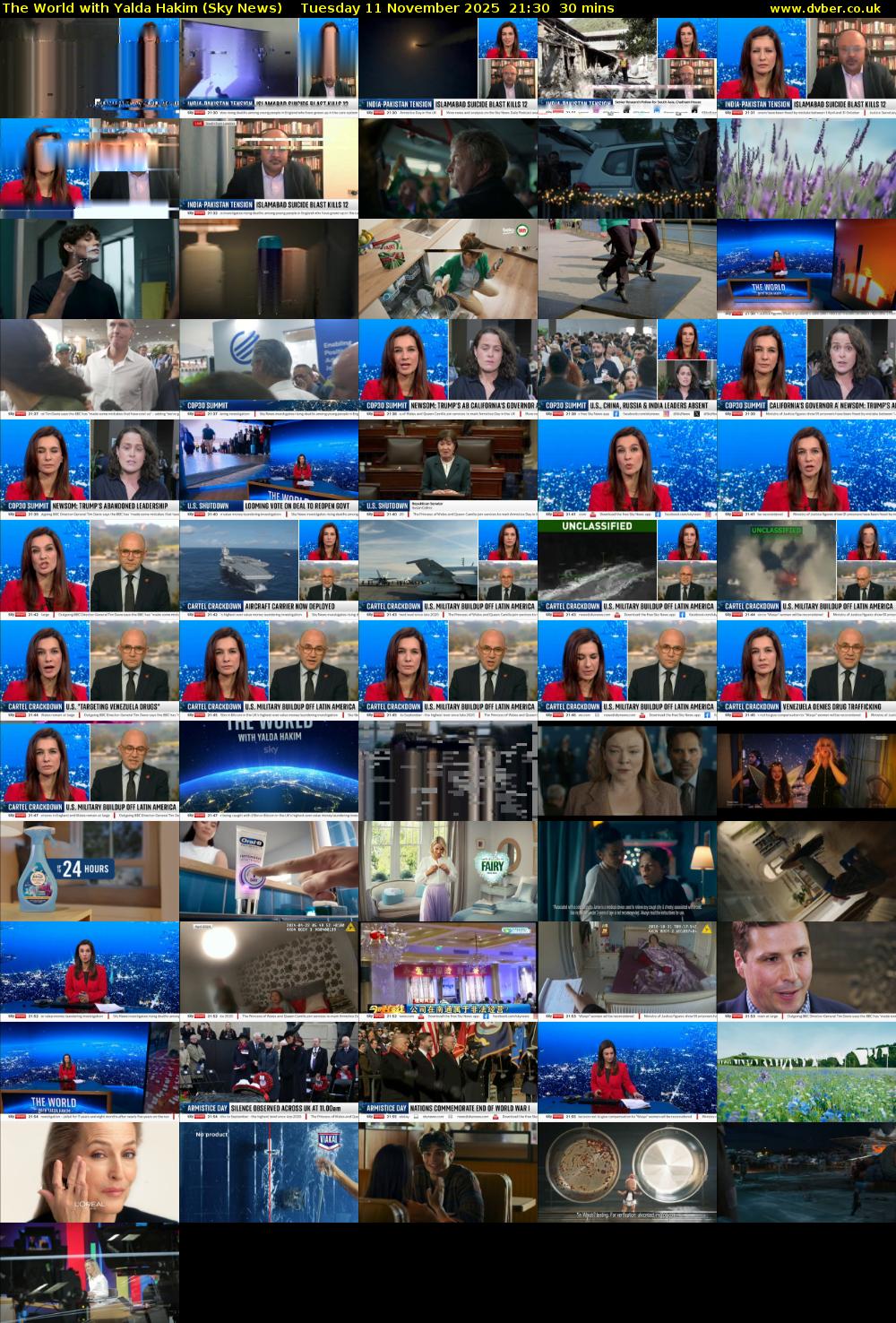 The World with Yalda Hakim (Sky News) Tuesday 11 November 2025 21:30 - 22:00