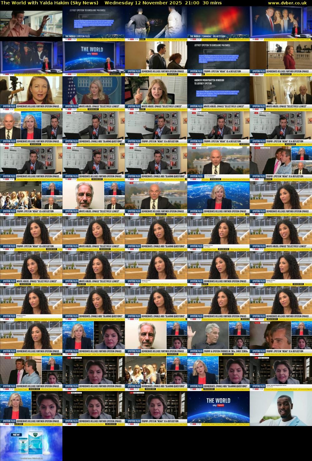 The World with Yalda Hakim (Sky News) Wednesday 12 November 2025 21:00 - 21:30