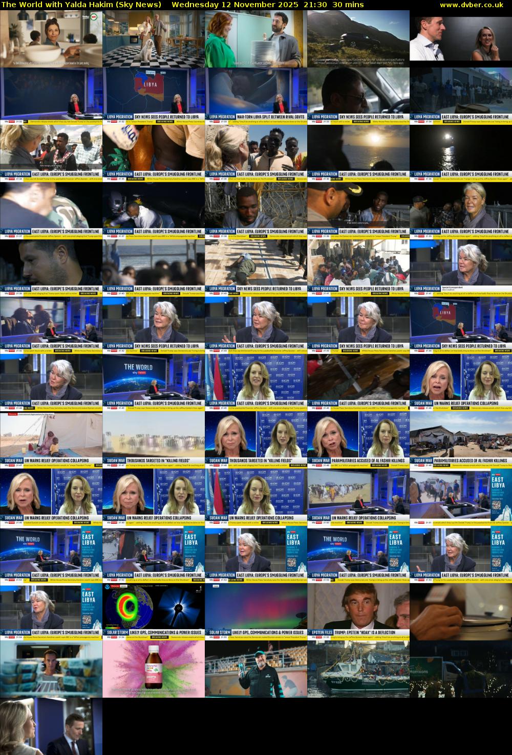 The World with Yalda Hakim (Sky News) Wednesday 12 November 2025 21:30 - 22:00