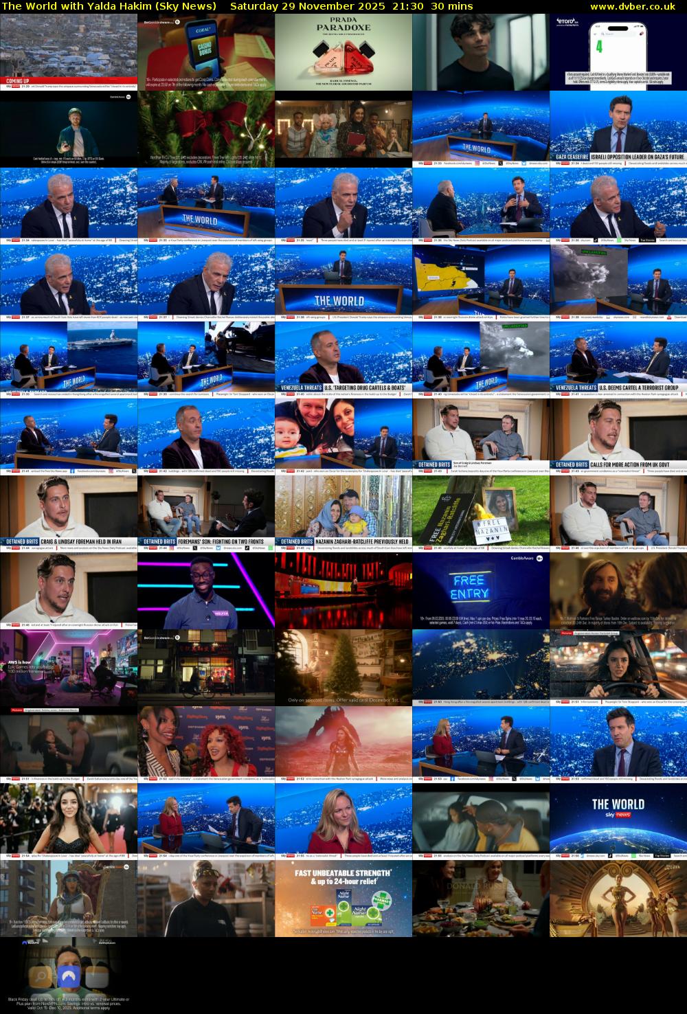 The World with Yalda Hakim (Sky News) Saturday 29 November 2025 21:30 - 22:00