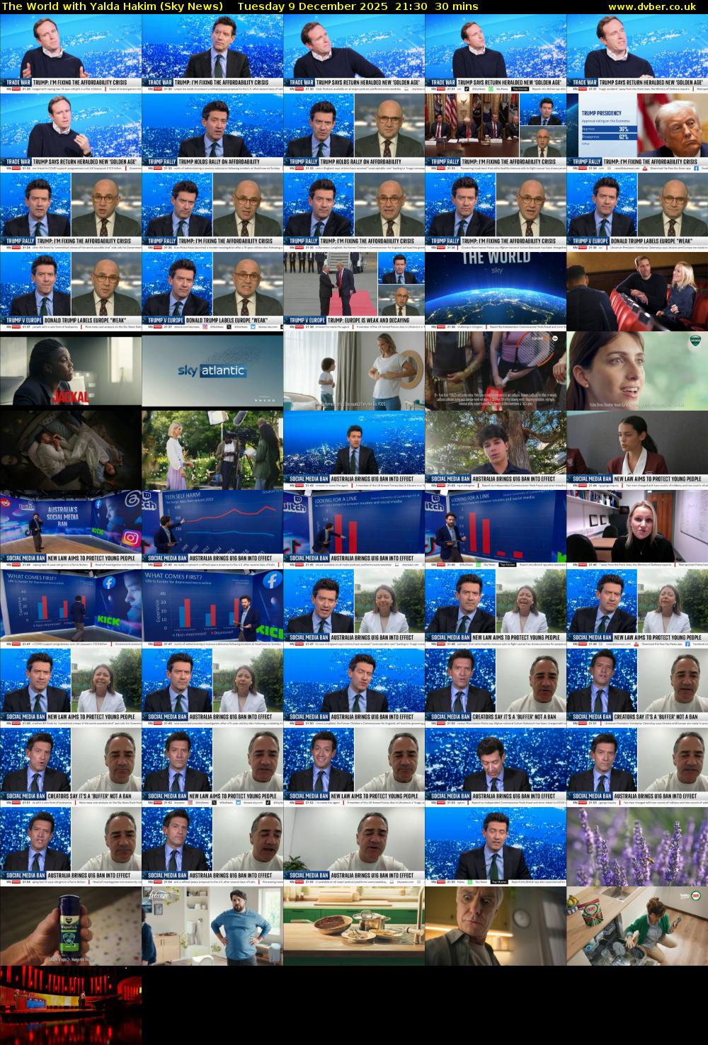 The World with Yalda Hakim (Sky News) Tuesday 9 December 2025 21:30 - 22:00