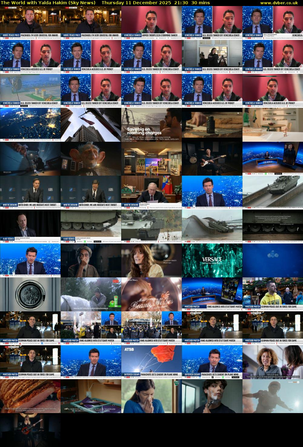 The World with Yalda Hakim (Sky News) Thursday 11 December 2025 21:30 - 22:00