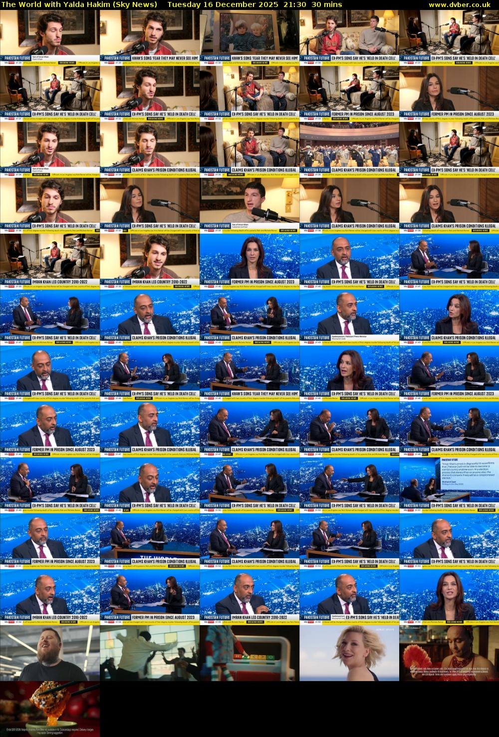 The World with Yalda Hakim (Sky News) Tuesday 16 December 2025 21:30 - 22:00