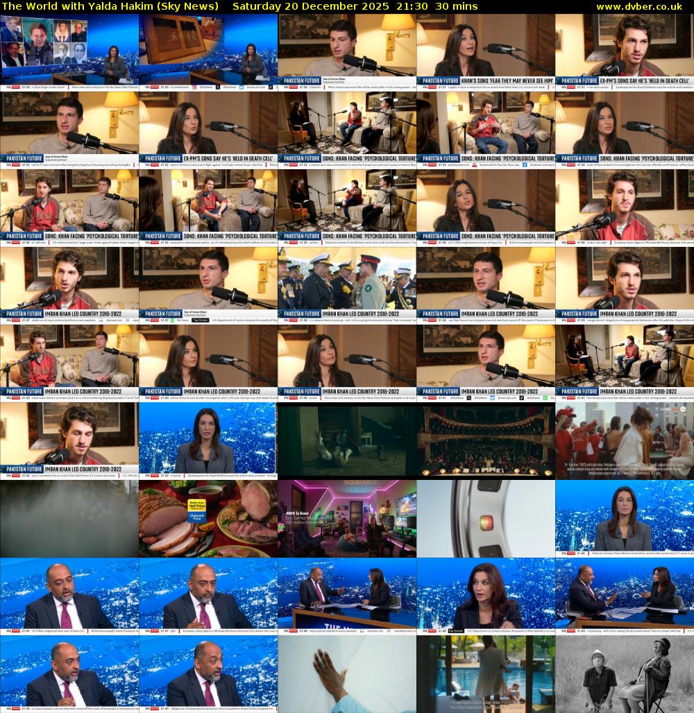 The World with Yalda Hakim (Sky News) Saturday 20 December 2025 21:30 - 22:00