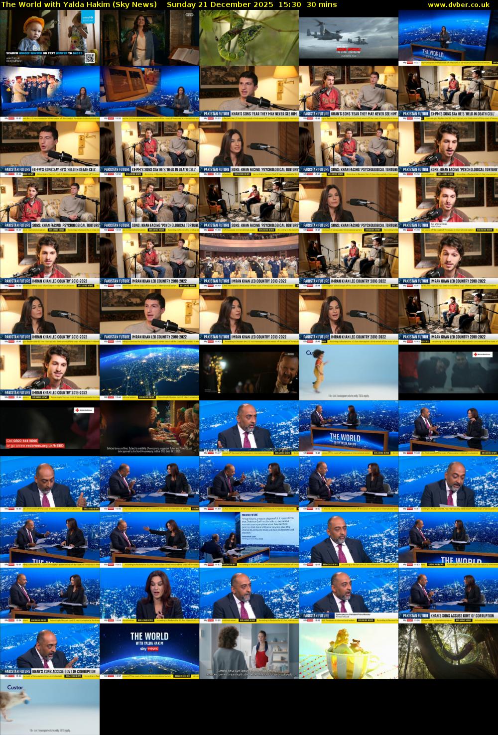 The World with Yalda Hakim (Sky News) Sunday 21 December 2025 15:30 - 16:00