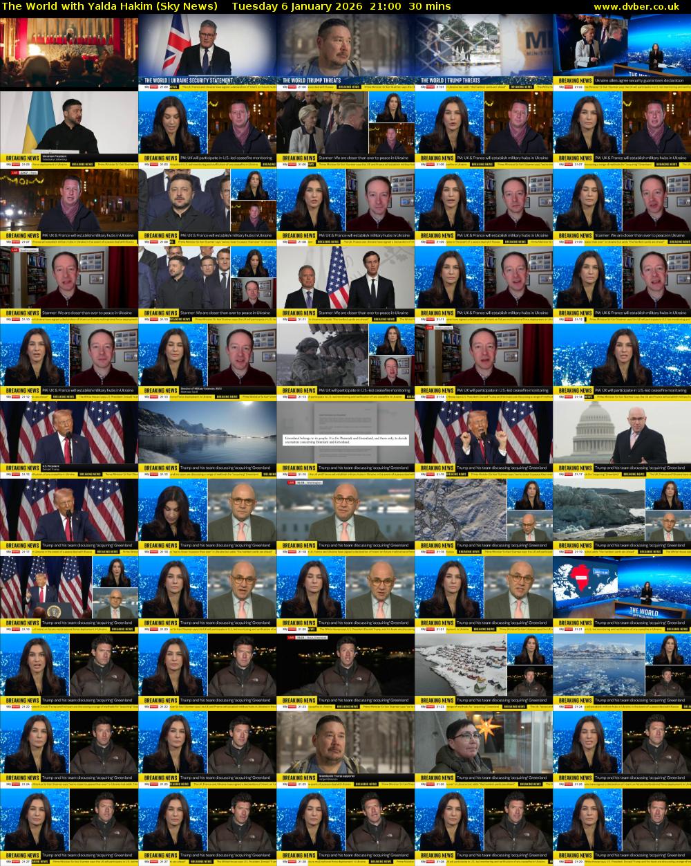 The World with Yalda Hakim (Sky News) Tuesday 6 January 2026 21:00 - 21:30