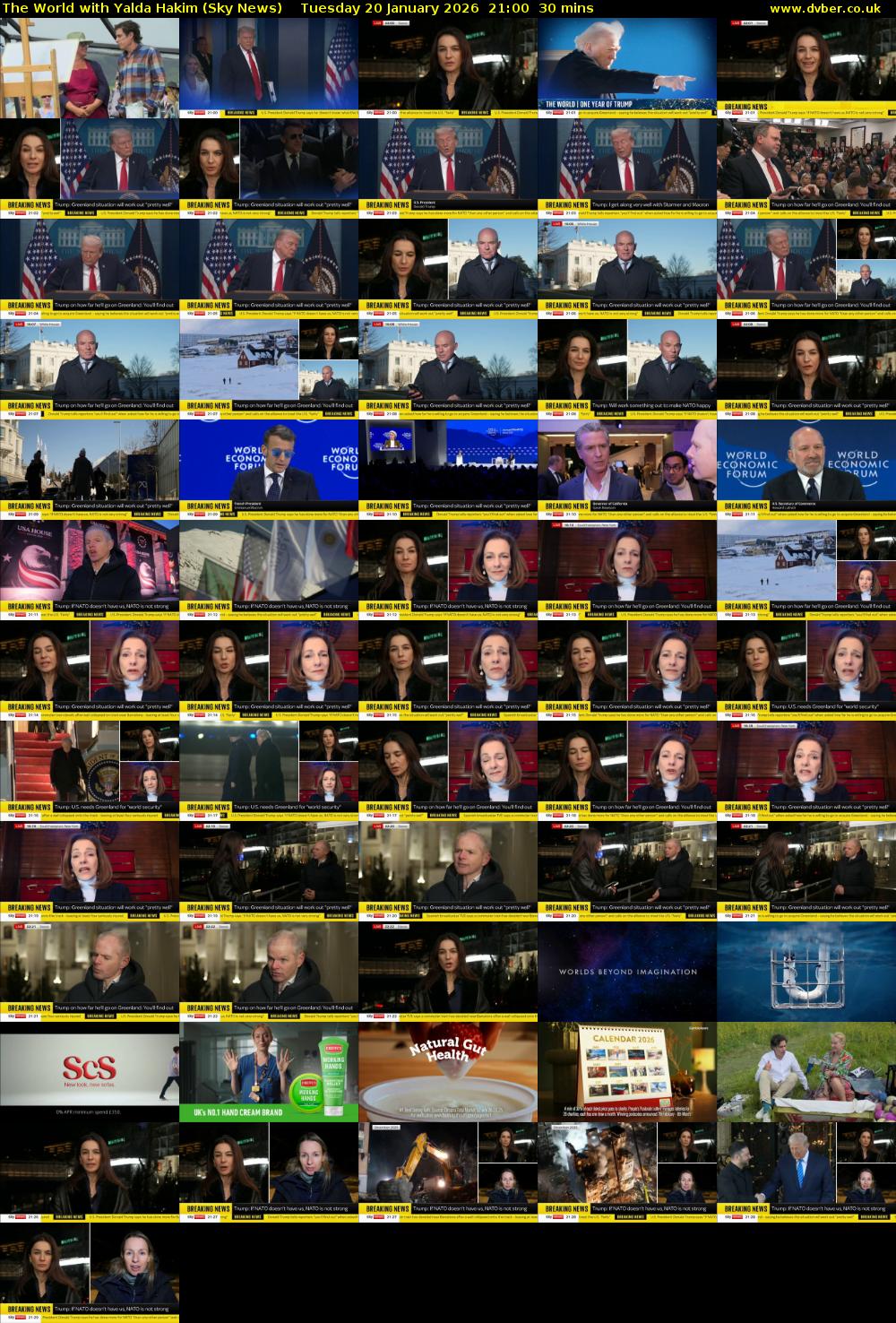 The World with Yalda Hakim (Sky News) Tuesday 20 January 2026 21:00 - 21:30