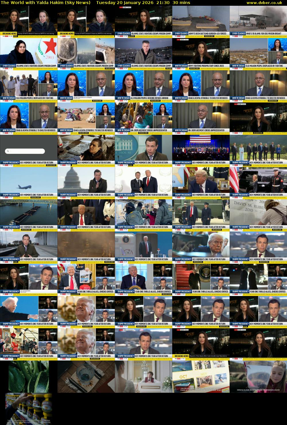 The World with Yalda Hakim (Sky News) Tuesday 20 January 2026 21:30 - 22:00