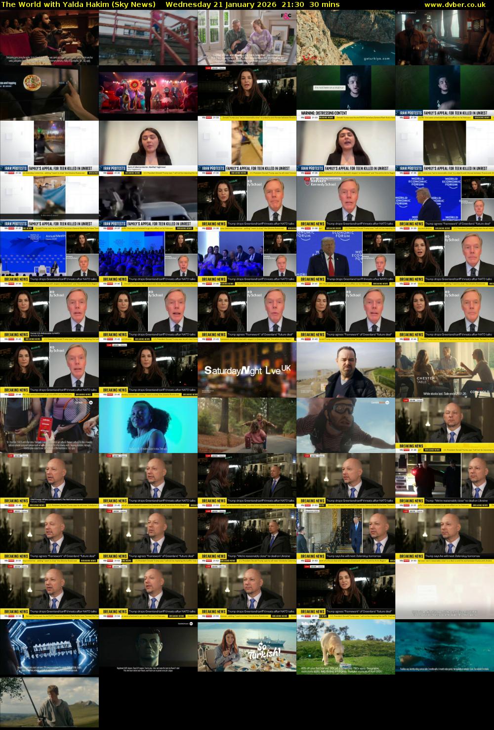 The World with Yalda Hakim (Sky News) Wednesday 21 January 2026 21:30 - 22:00