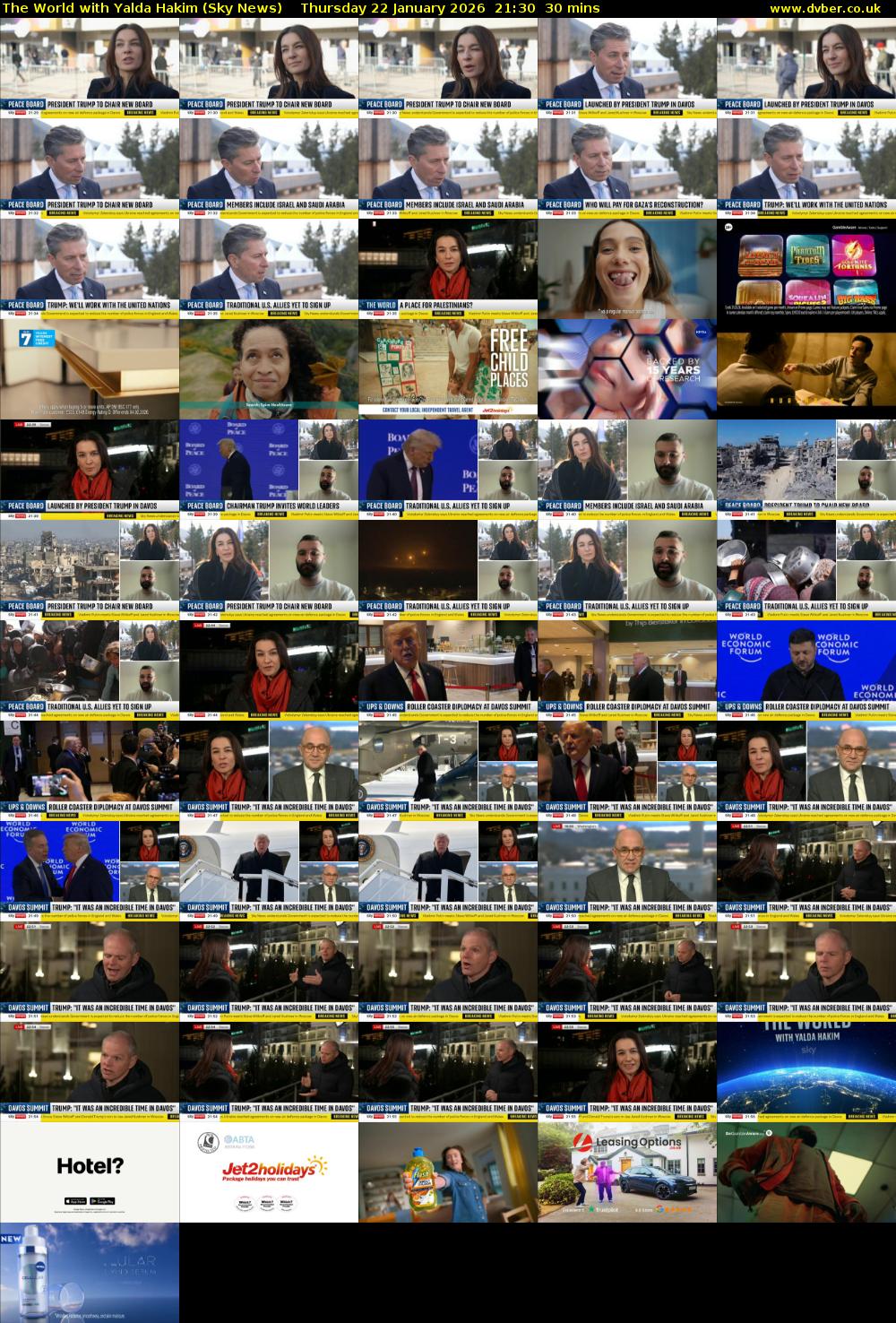 The World with Yalda Hakim (Sky News) Thursday 22 January 2026 21:30 - 22:00