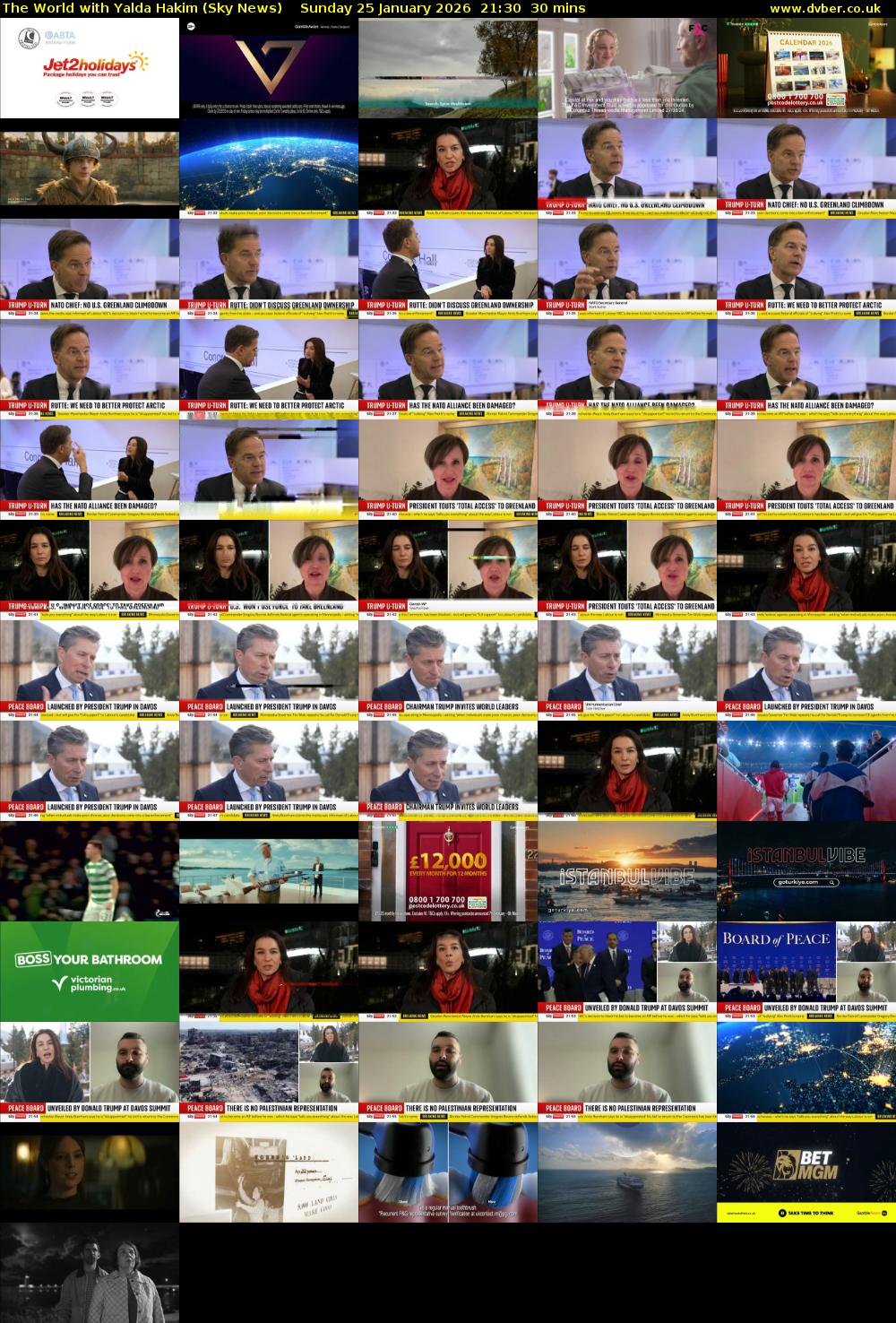 The World with Yalda Hakim (Sky News) Sunday 25 January 2026 21:30 - 22:00