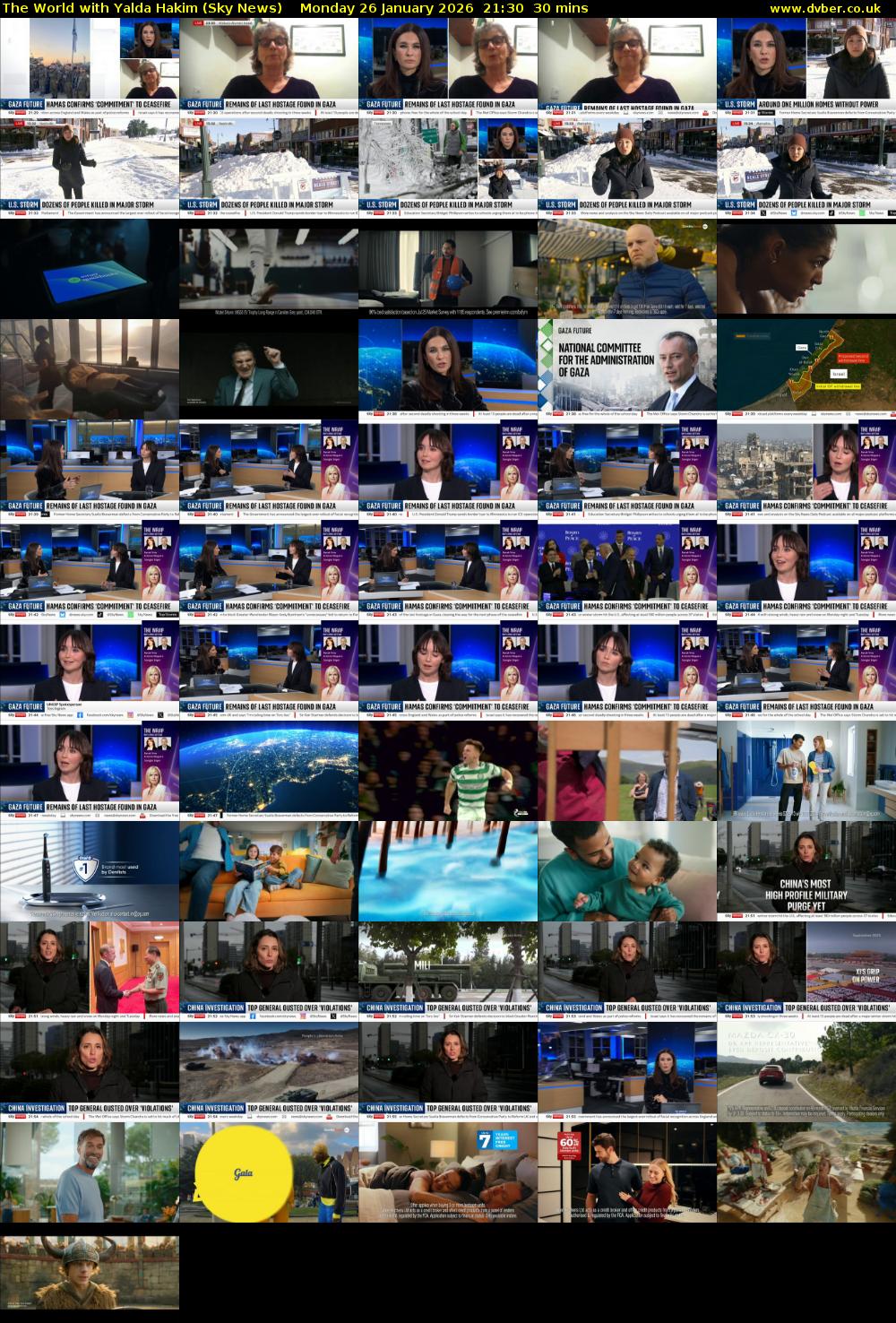 The World with Yalda Hakim (Sky News) Monday 26 January 2026 21:30 - 22:00
