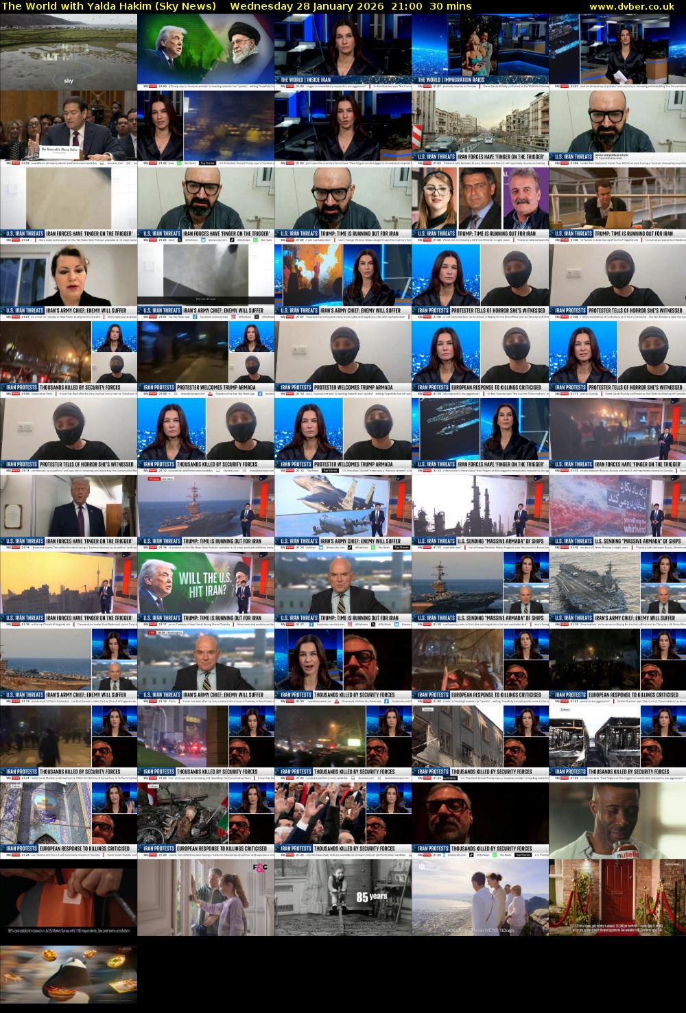The World with Yalda Hakim (Sky News) Wednesday 28 January 2026 21:00 - 21:30