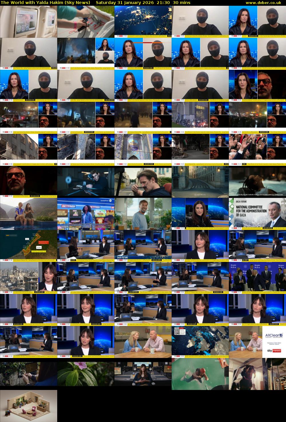 The World with Yalda Hakim (Sky News) Saturday 31 January 2026 21:30 - 22:00