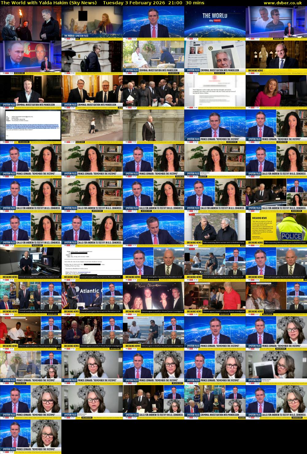 The World with Yalda Hakim (Sky News) Tuesday 3 February 2026 21:00 - 21:30