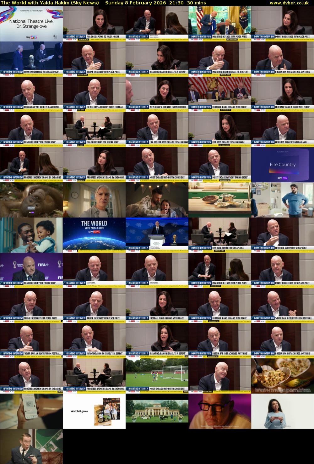 The World with Yalda Hakim (Sky News) Sunday 8 February 2026 21:30 - 22:00