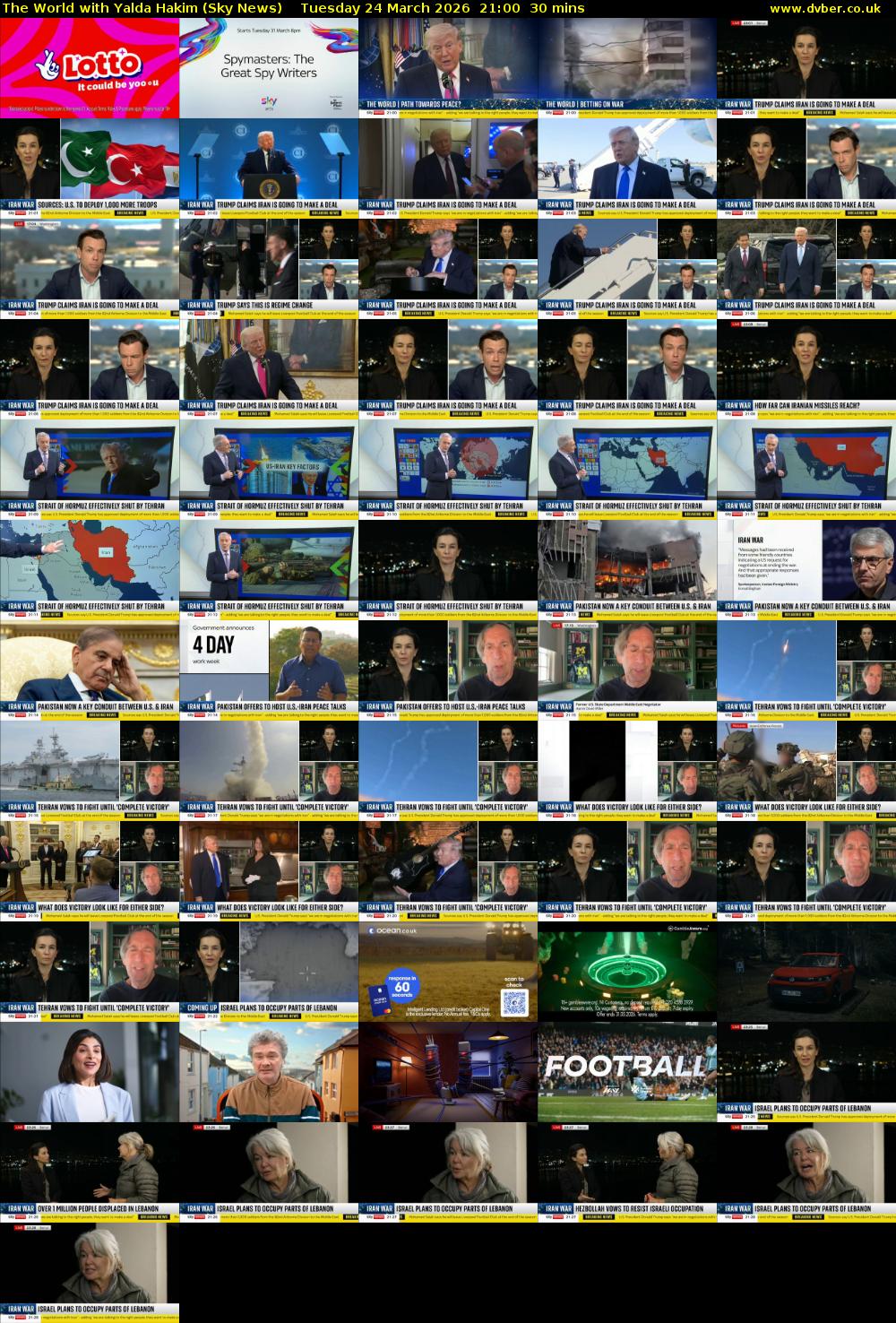 The World with Yalda Hakim (Sky News) Tuesday 24 March 2026 21:00 - 21:30