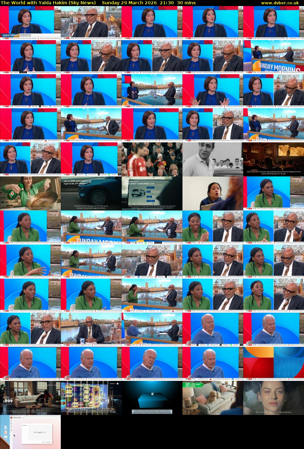 The World with Yalda Hakim (Sky News) Sunday 29 March 2026 21:30 - 22:00
