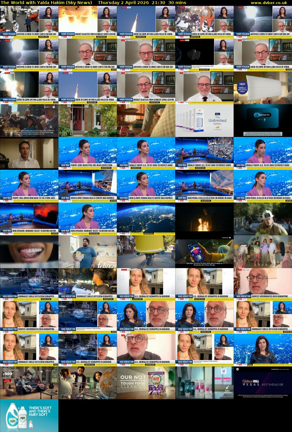 The World with Yalda Hakim (Sky News) Thursday 2 April 2026 21:30 - 22:00