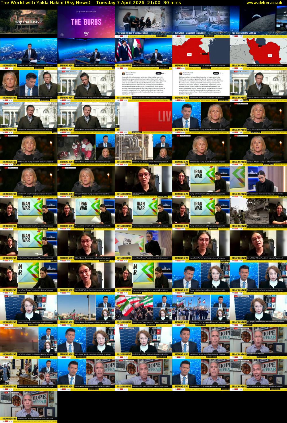 The World with Yalda Hakim (Sky News) Tuesday 7 April 2026 21:00 - 21:30