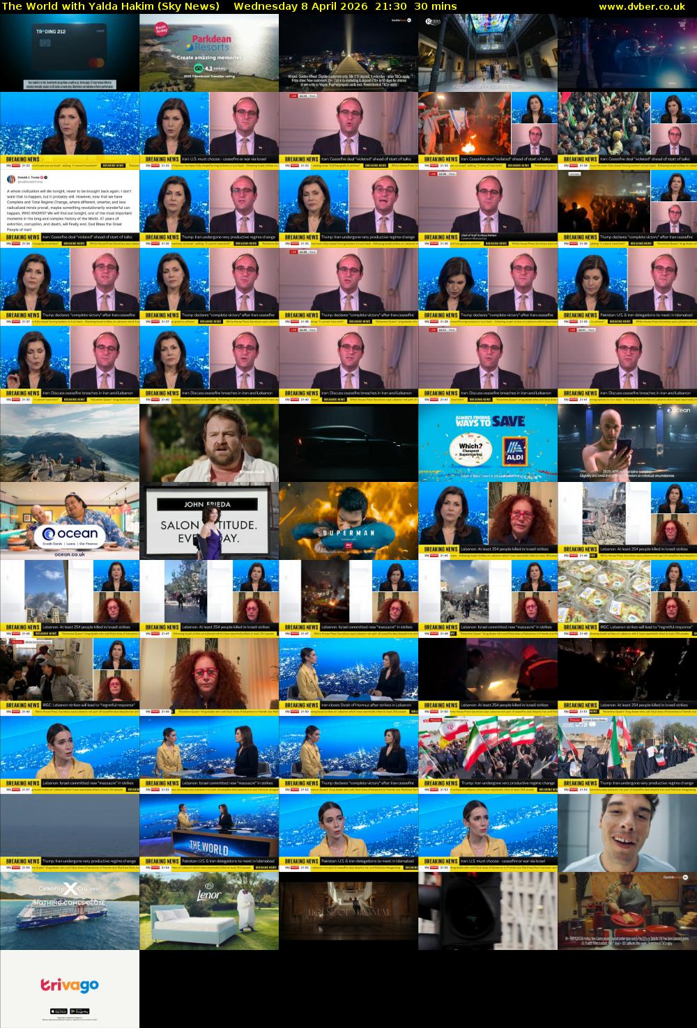 The World with Yalda Hakim (Sky News) Wednesday 8 April 2026 21:30 - 22:00