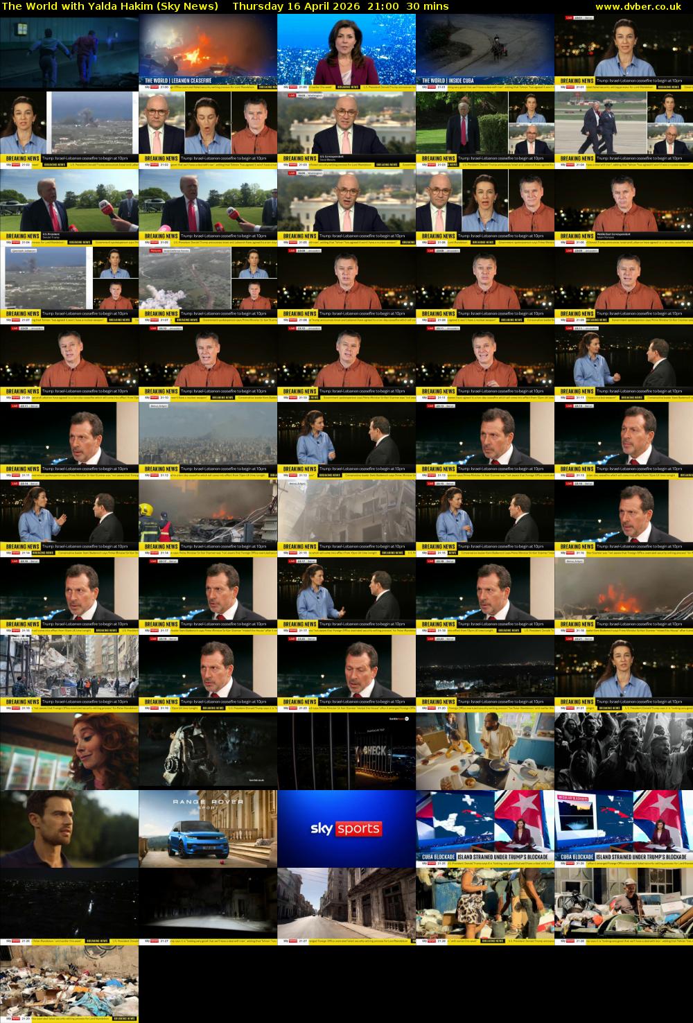 The World with Yalda Hakim (Sky News) Thursday 16 April 2026 21:00 - 21:30
