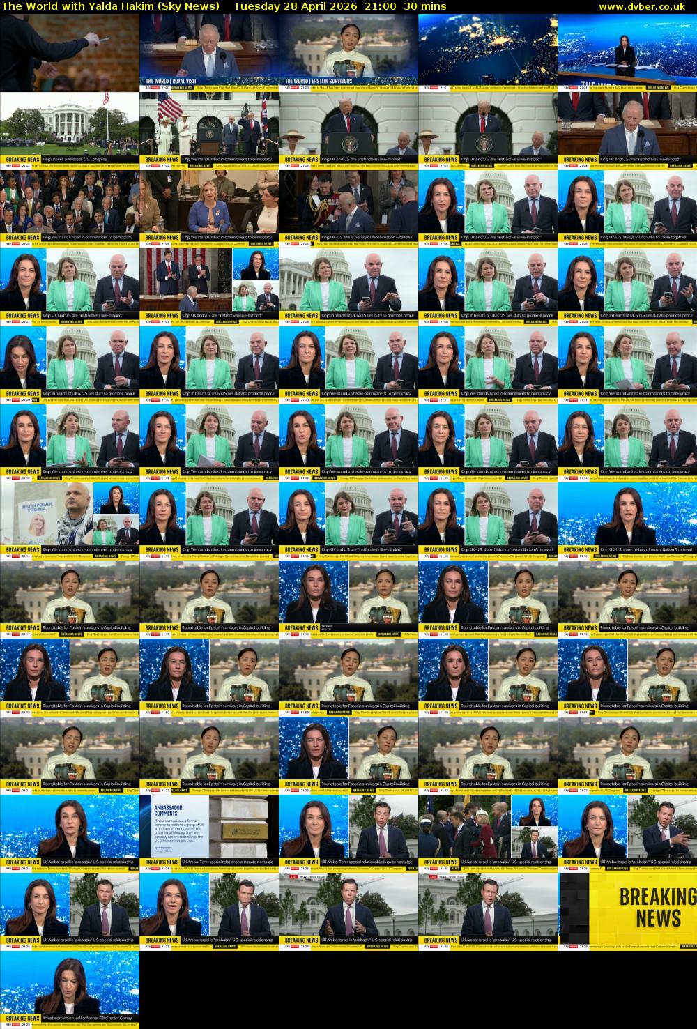 The World with Yalda Hakim (Sky News) Tuesday 28 April 2026 21:00 - 21:30