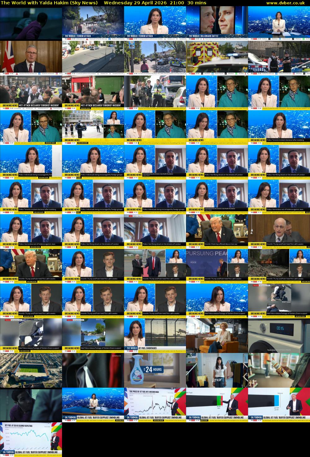 The World with Yalda Hakim (Sky News) Wednesday 29 April 2026 21:00 - 21:30