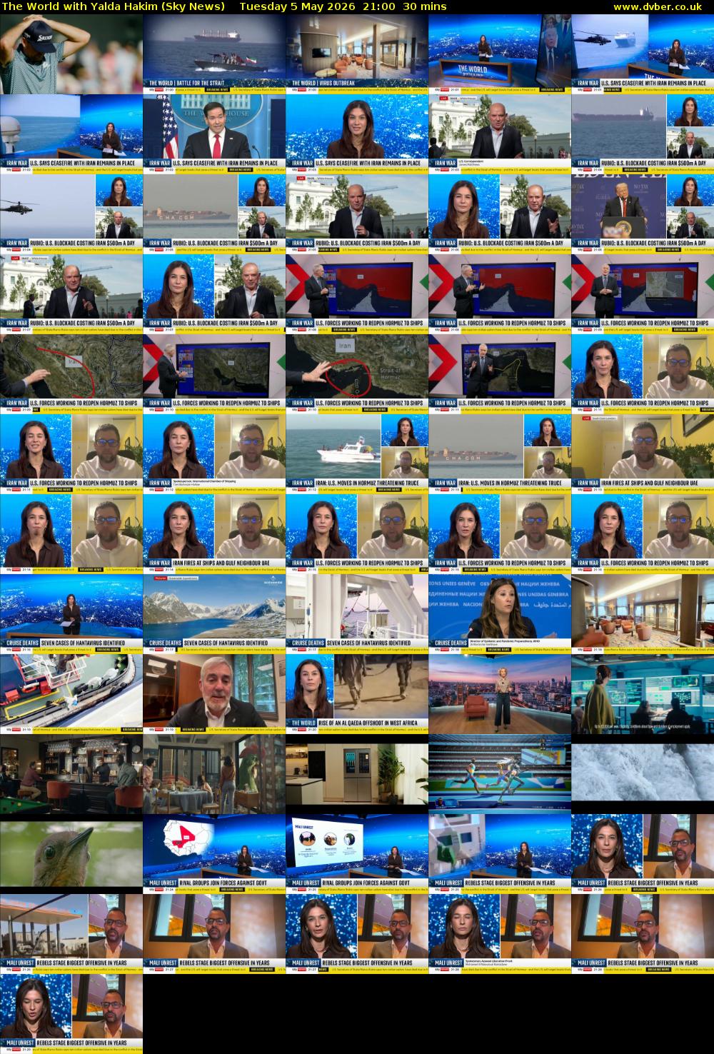 The World with Yalda Hakim (Sky News) Tuesday 5 May 2026 21:00 - 21:30