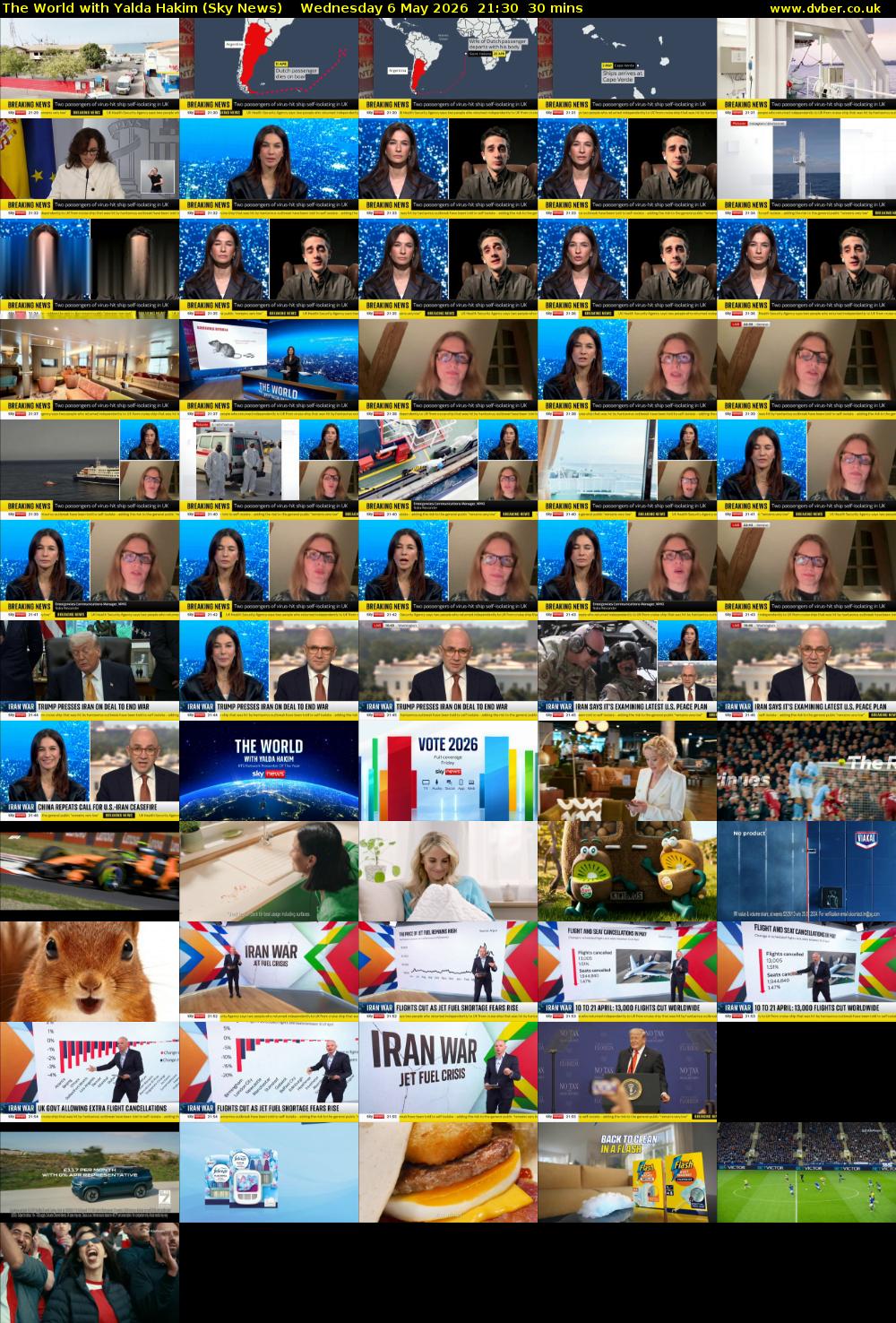 The World with Yalda Hakim (Sky News) Wednesday 6 May 2026 21:30 - 22:00