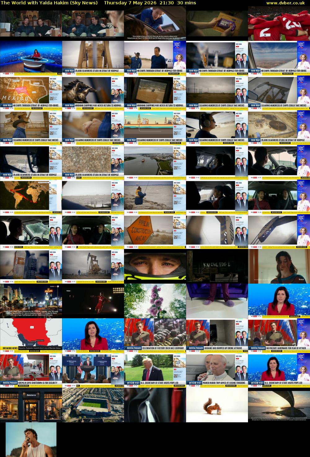 The World with Yalda Hakim (Sky News) Thursday 7 May 2026 21:30 - 22:00