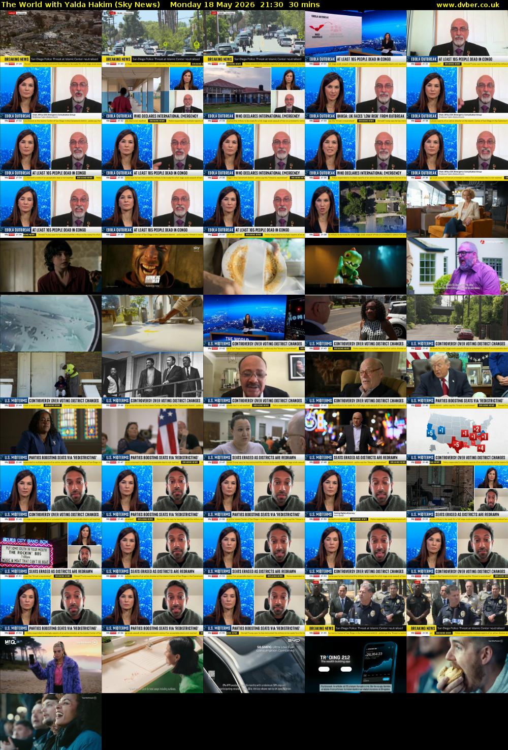 The World with Yalda Hakim (Sky News) Monday 18 May 2026 21:30 - 22:00