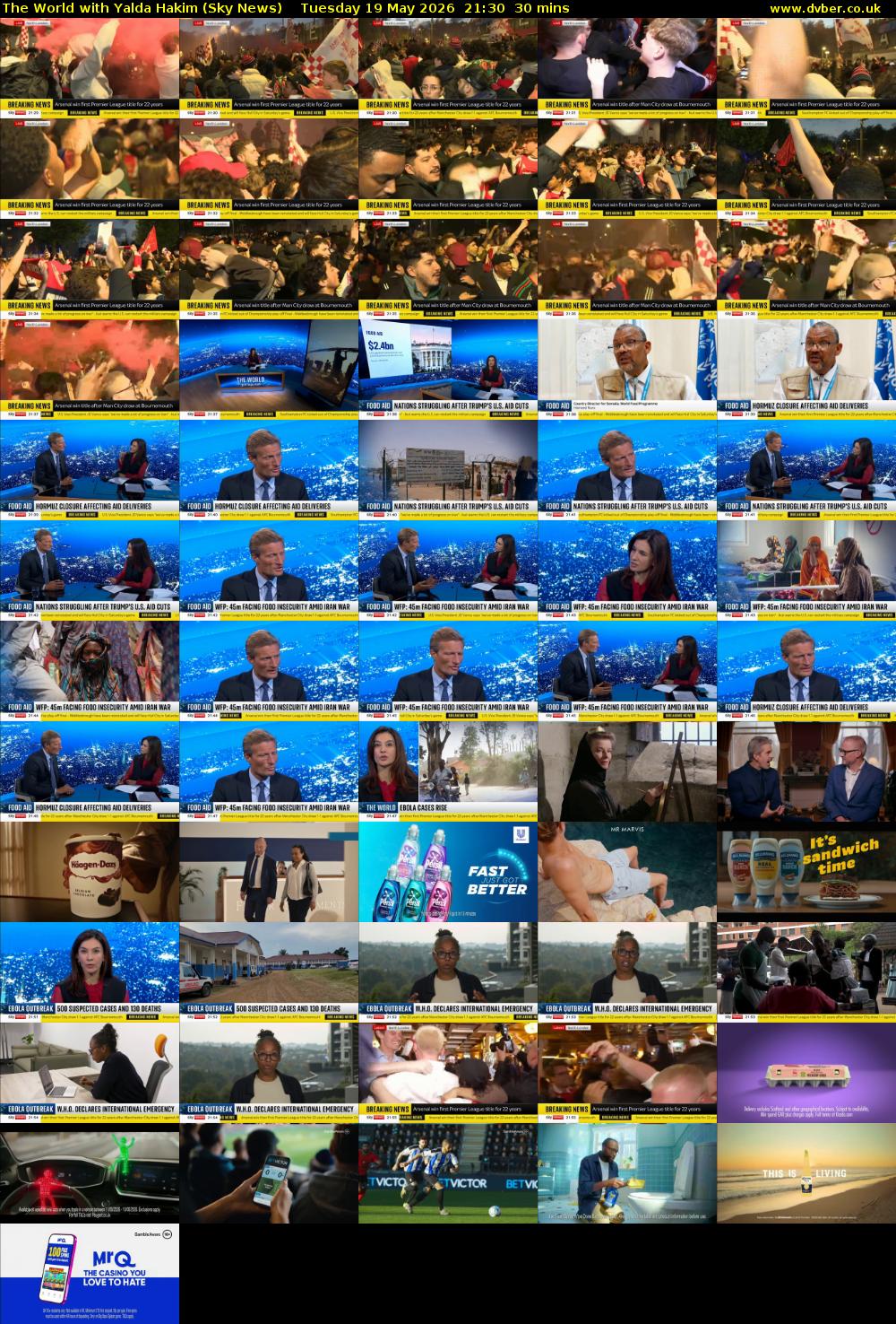 The World with Yalda Hakim (Sky News) Tuesday 19 May 2026 21:30 - 22:00