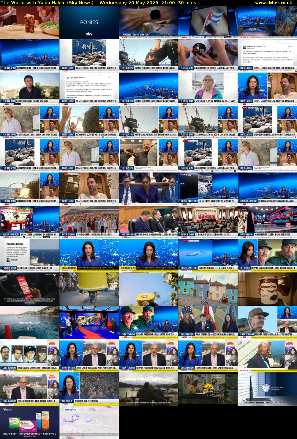 The World with Yalda Hakim (Sky News) Wednesday 20 May 2026 21:00 - 21:30