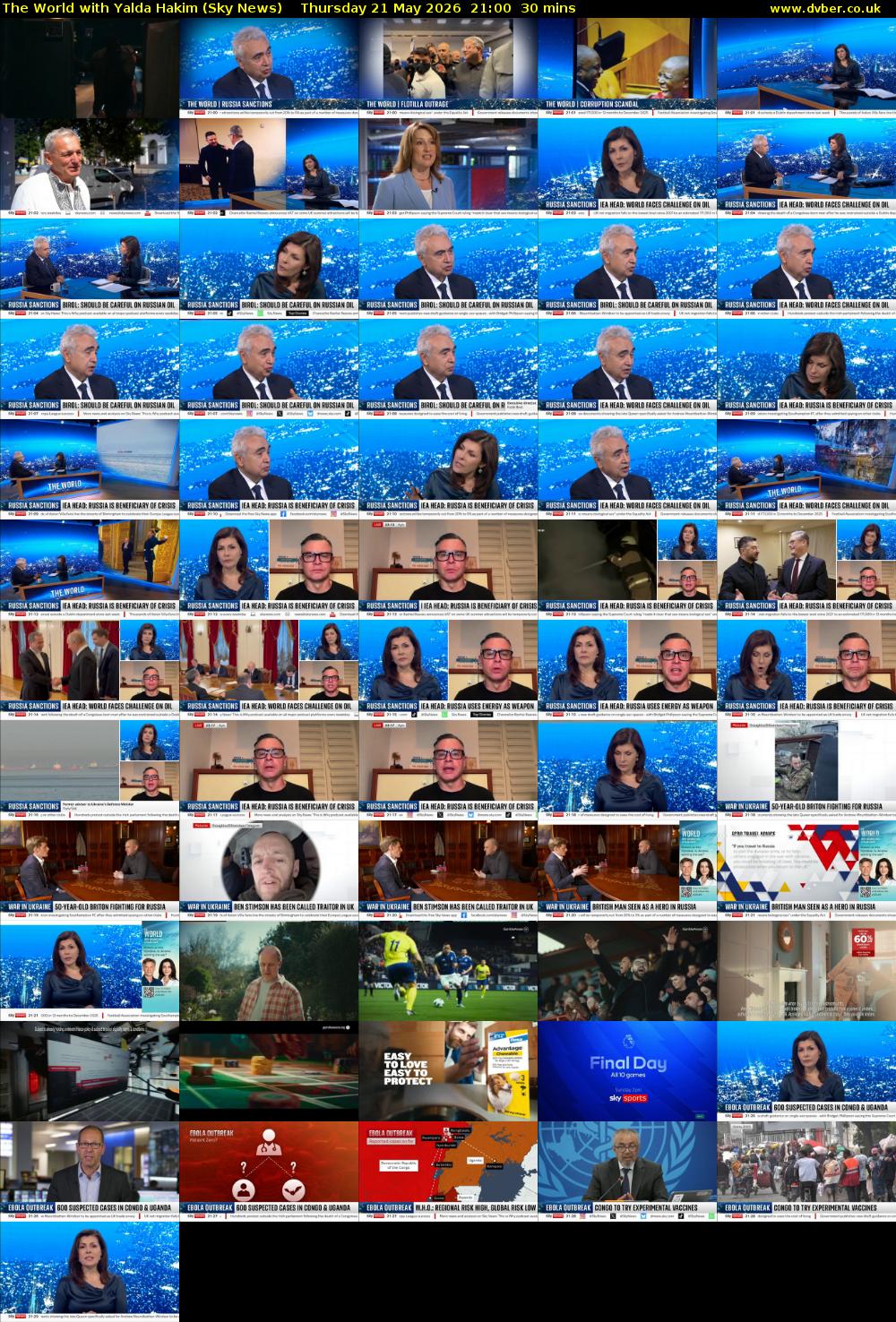 The World with Yalda Hakim (Sky News) Thursday 21 May 2026 21:00 - 21:30