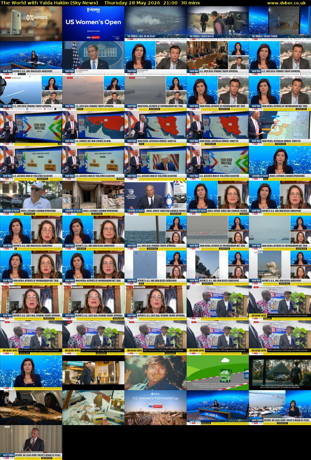 The World with Yalda Hakim (Sky News) Thursday 28 May 2026 21:00 - 21:30