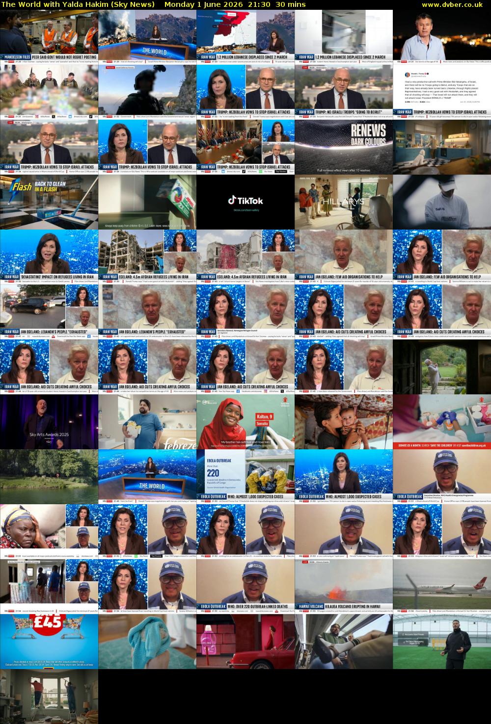 The World with Yalda Hakim (Sky News) Monday 1 June 2026 21:30 - 22:00