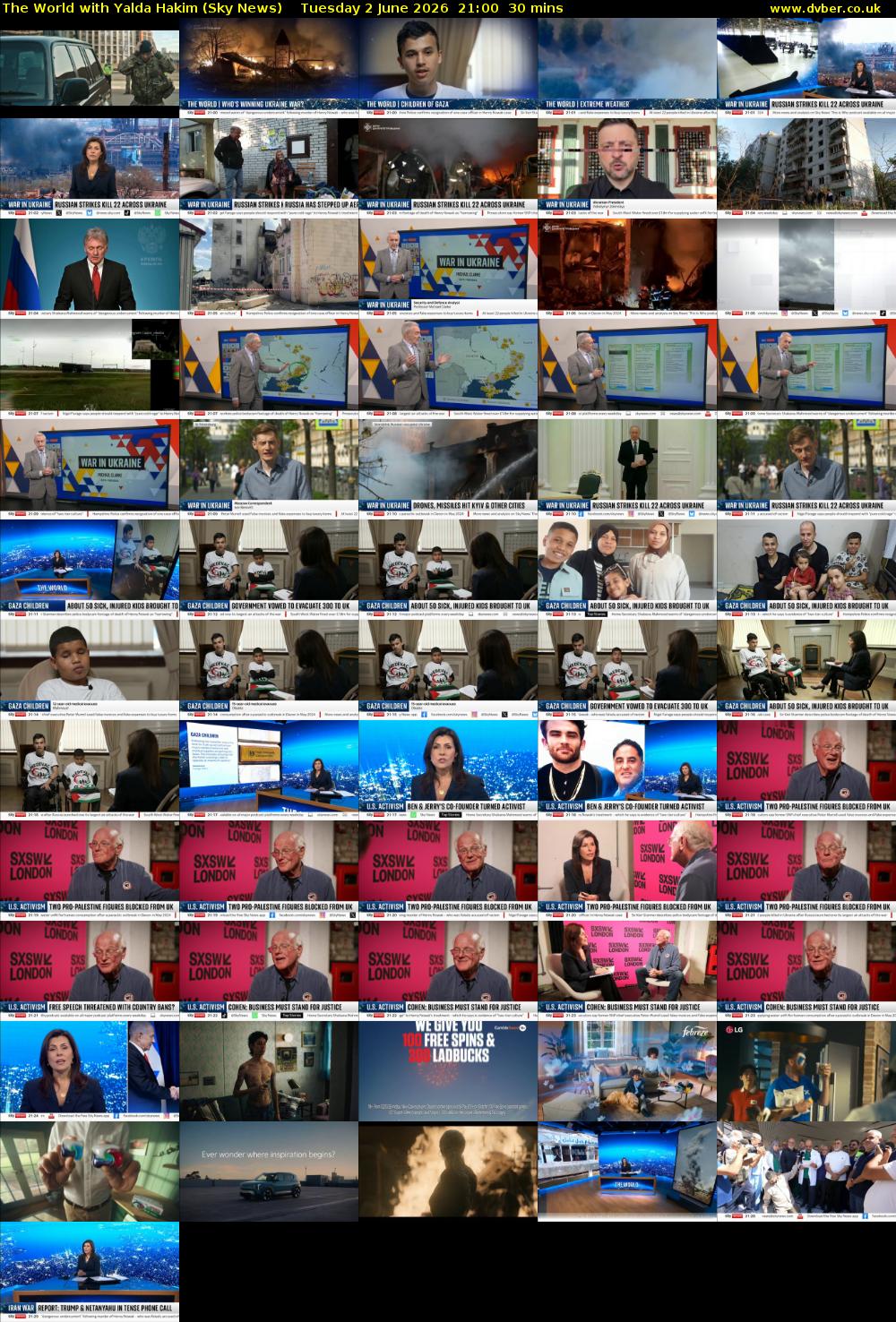 The World with Yalda Hakim (Sky News) Tuesday 2 June 2026 21:00 - 21:30