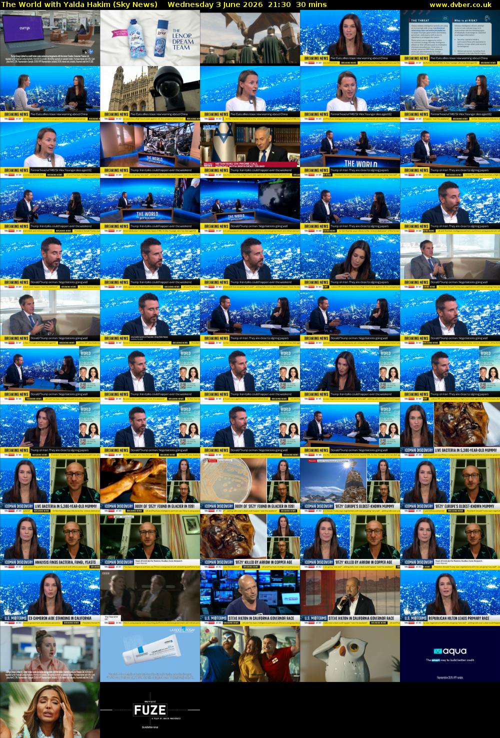 The World with Yalda Hakim (Sky News) Wednesday 3 June 2026 21:30 - 22:00