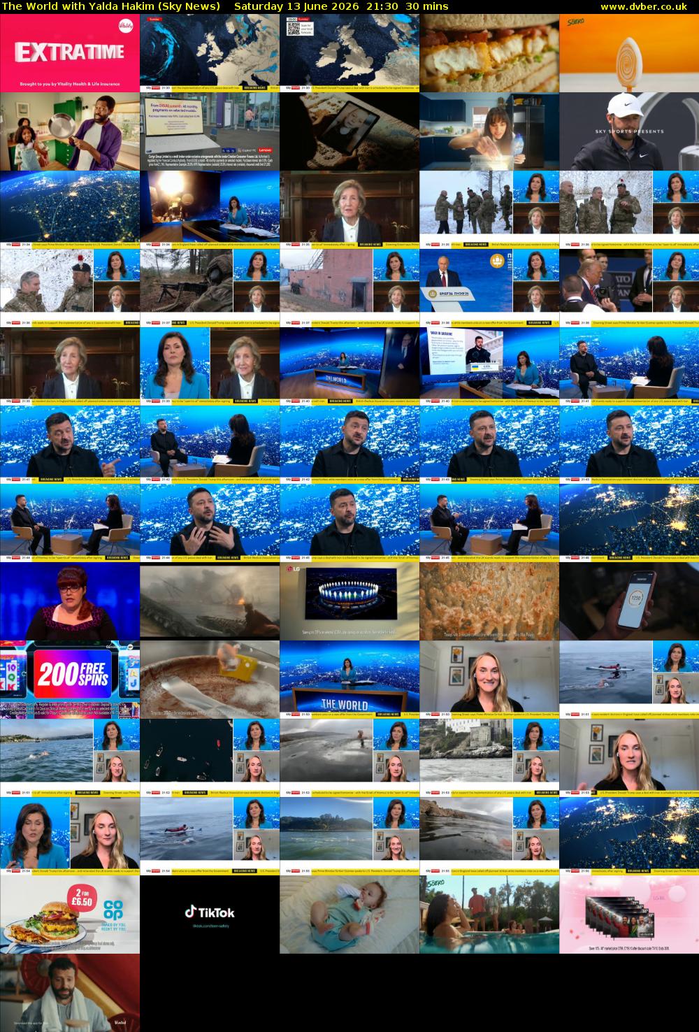 The World with Yalda Hakim (Sky News) Saturday 13 June 2026 21:30 - 22:00