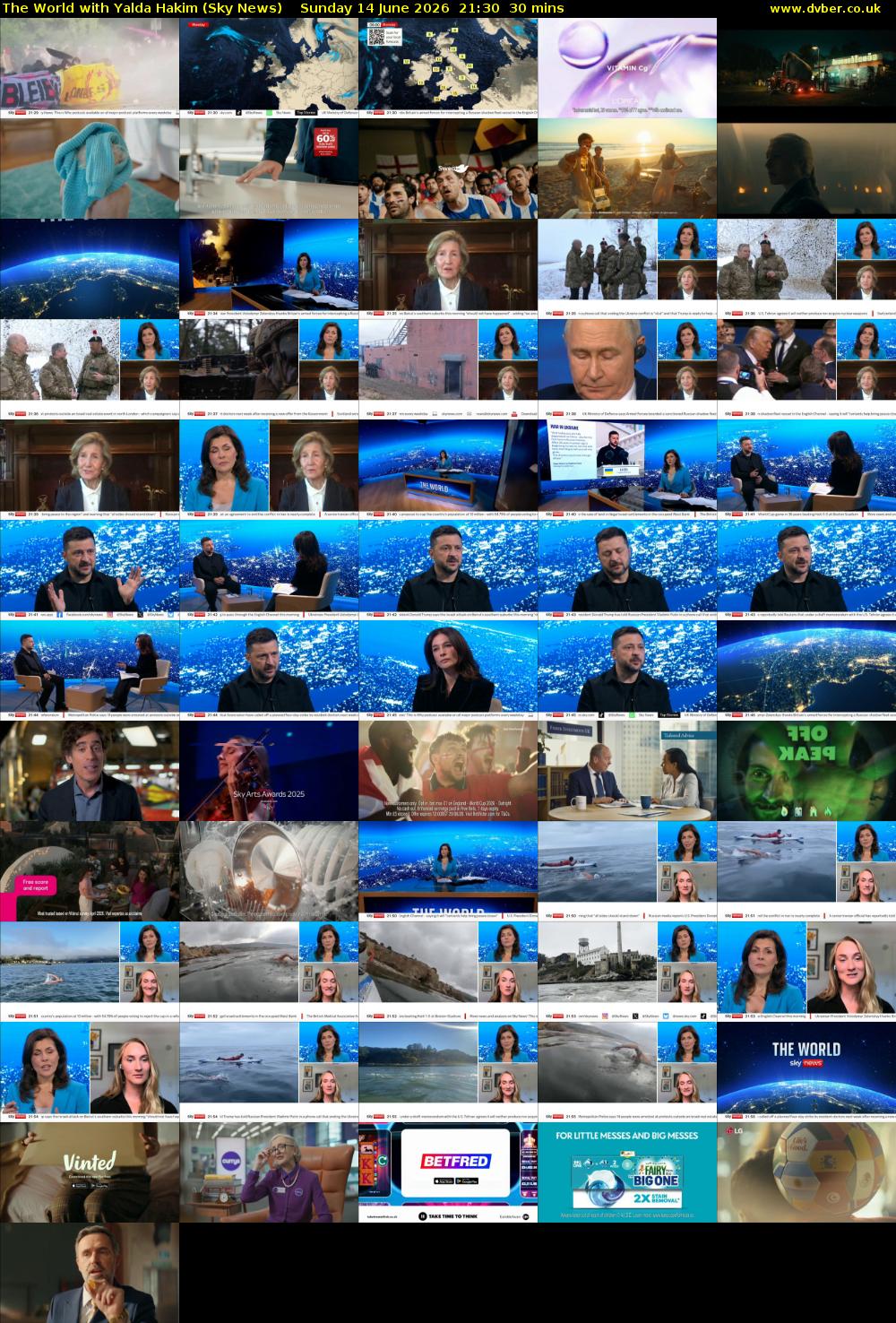 The World with Yalda Hakim (Sky News) Sunday 14 June 2026 21:30 - 22:00