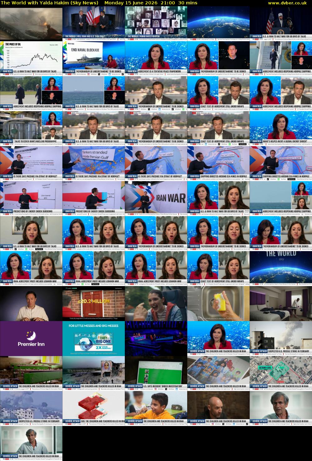 The World with Yalda Hakim (Sky News) Monday 15 June 2026 21:00 - 21:30