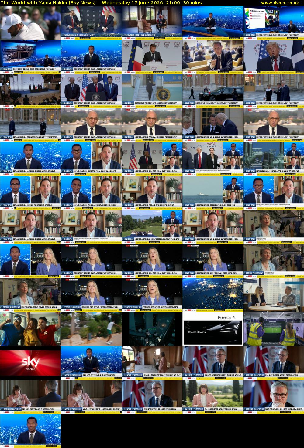 The World with Yalda Hakim (Sky News) Wednesday 17 June 2026 21:00 - 21:30