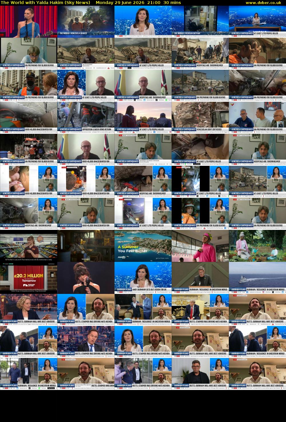 The World with Yalda Hakim (Sky News) Monday 29 June 2026 21:00 - 21:30