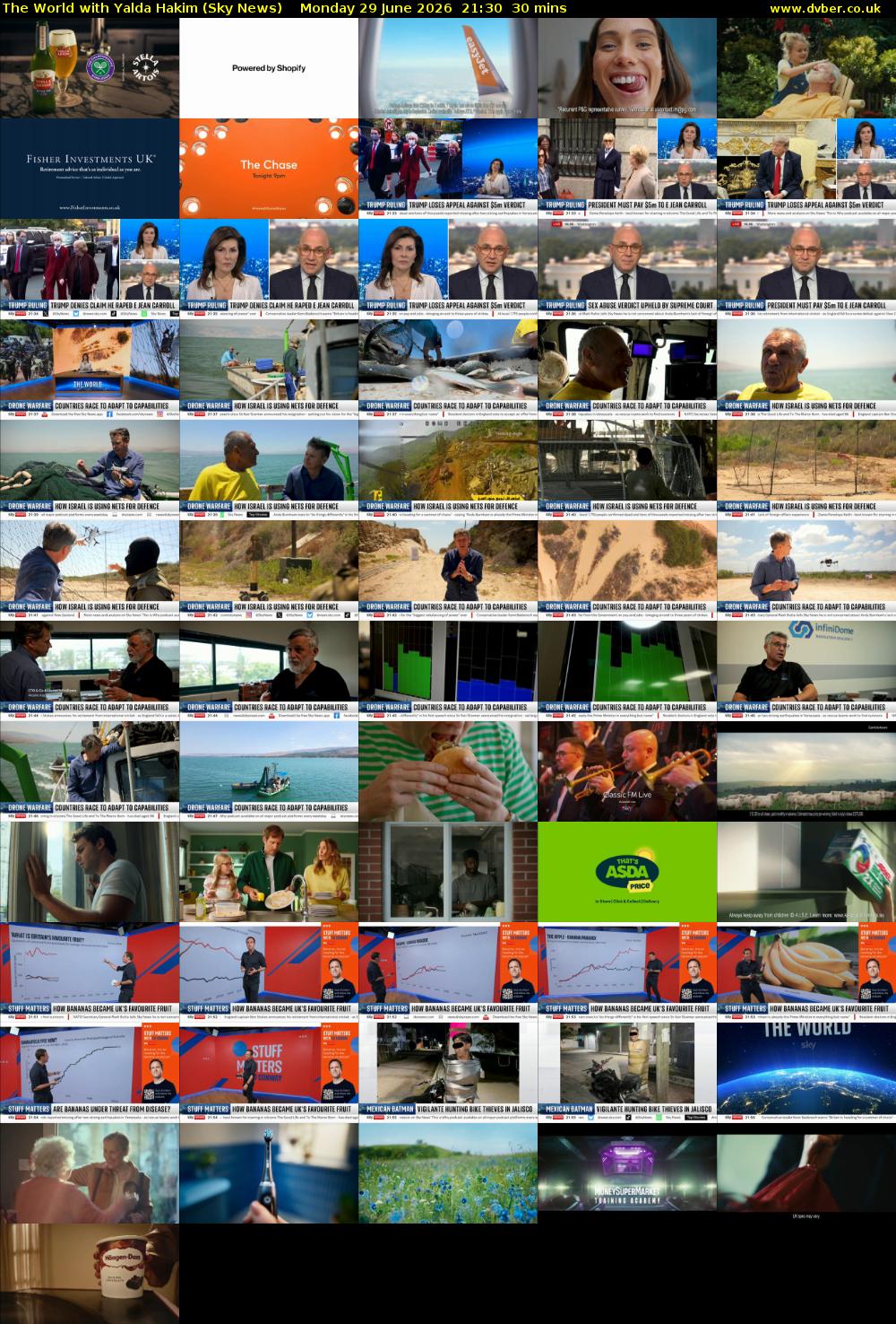 The World with Yalda Hakim (Sky News) Monday 29 June 2026 21:30 - 22:00