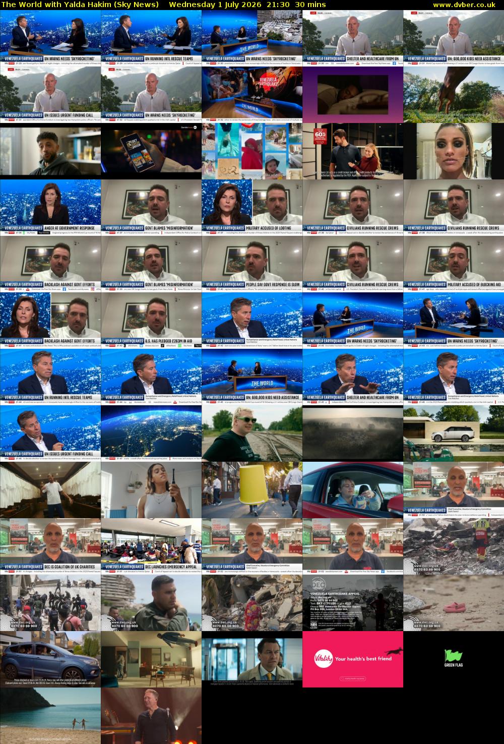 The World with Yalda Hakim (Sky News) Wednesday 1 July 2026 21:30 - 22:00
