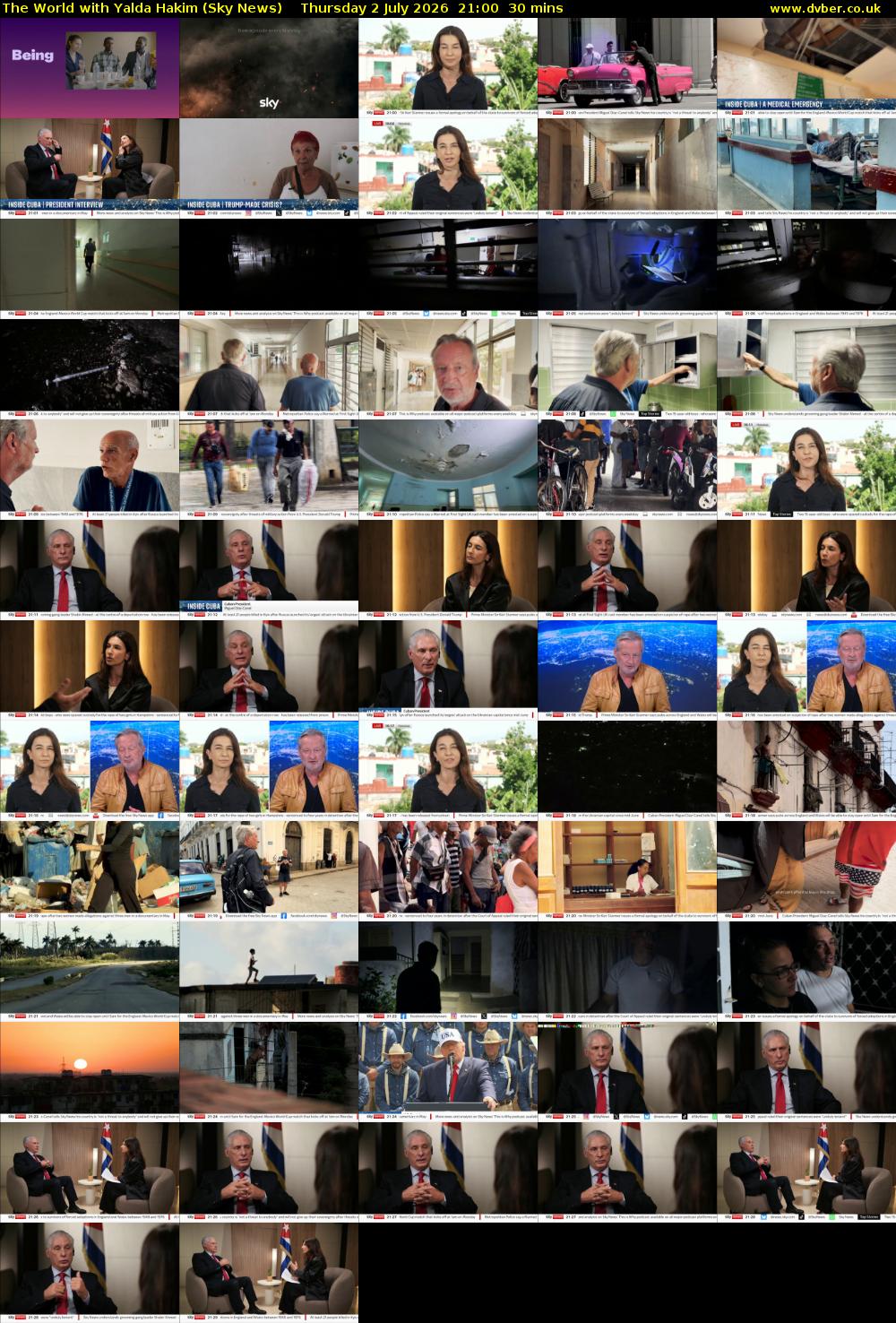 The World with Yalda Hakim (Sky News) Thursday 2 July 2026 21:00 - 21:30